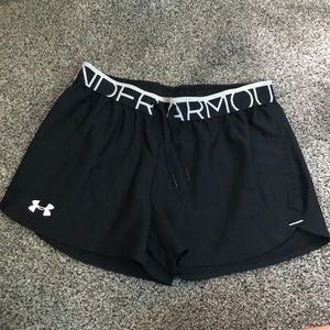 Black under armour athletic shorts. Size XS. Loose.